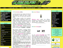 Tablet Screenshot of erbedelpino.com